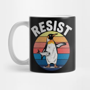 funny-penguin-resist-retro-design Mug